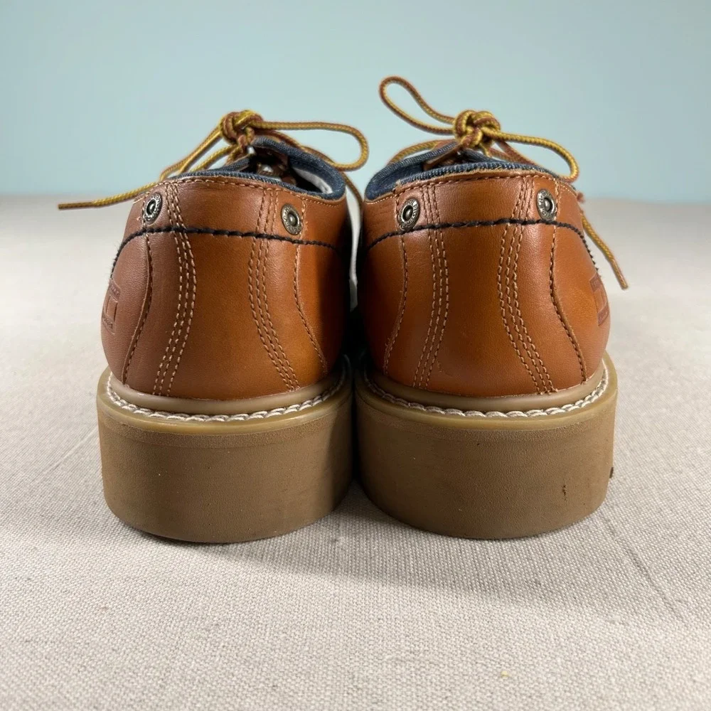 Vintage Tommy Hilfiger Shoes Mens 13 Chunky Oxford Brown Y2K 35012 G-9 CH9